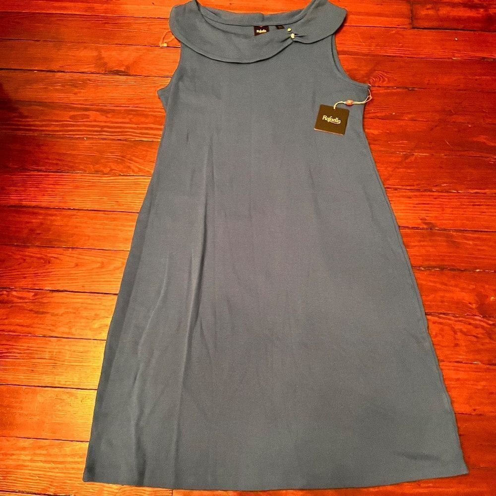 NEW Rafaella Blue Dress Large Fitted - Picture 3 of 9